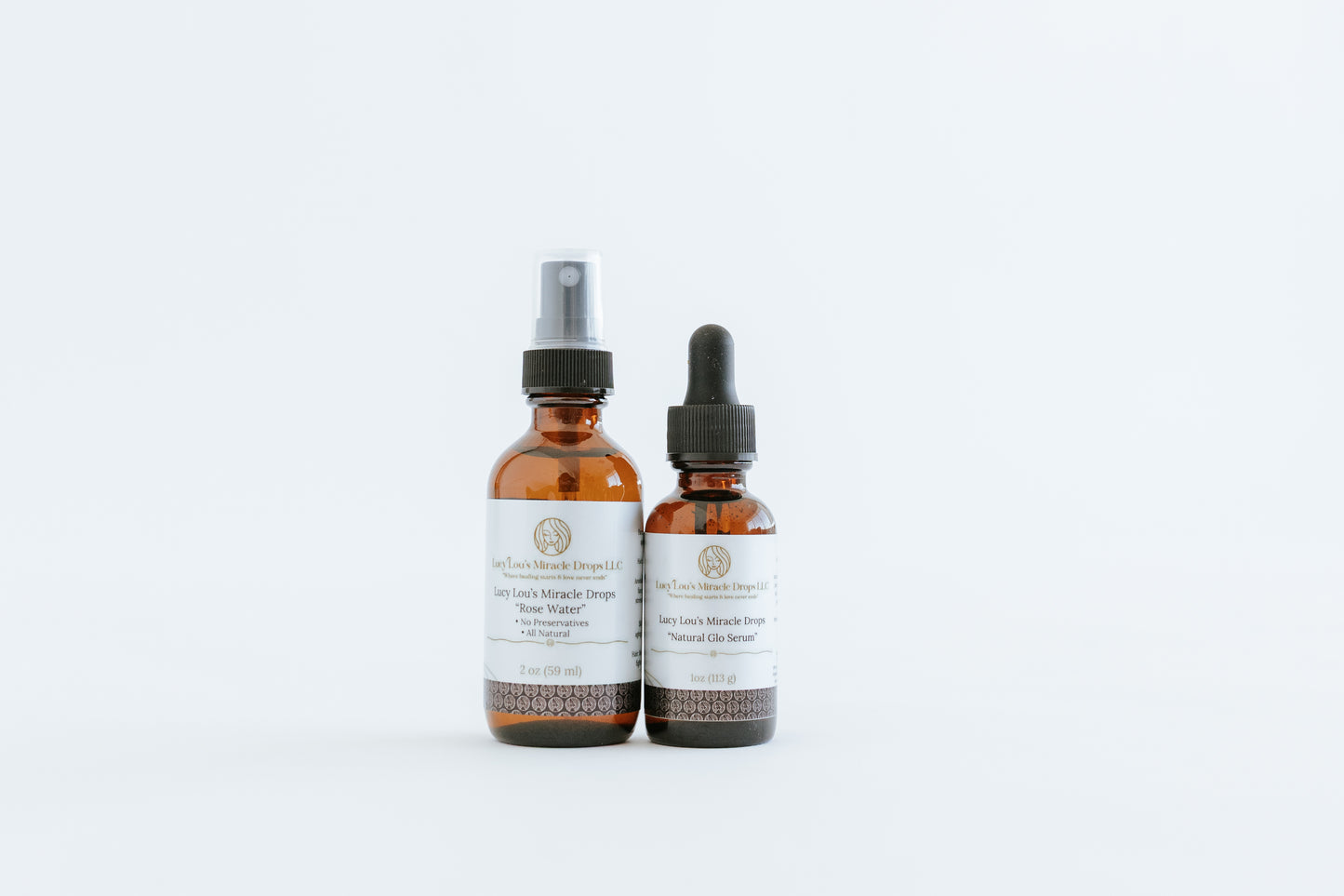 Natural Glo Serum & Rose Water (Bundle and save)
